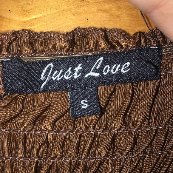 Just Love Brown Maxi Dress Size Small - Picture 3 of 3